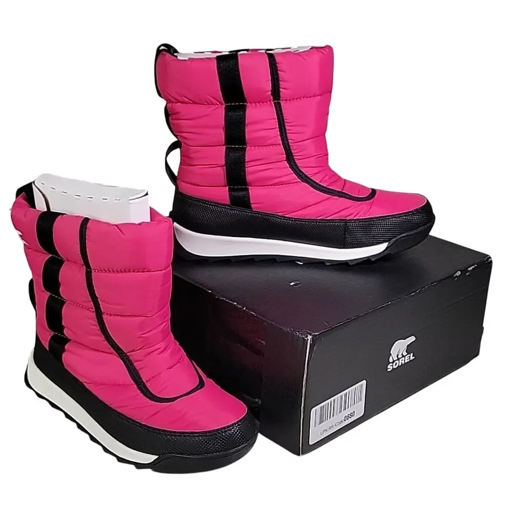 Sorel Kids Whitney II Puffy Mid Boot Waterproof Kids Youth Size 7 NEW